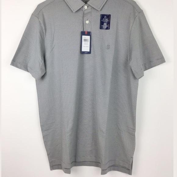 IZOD Men’s Micro Stripe Polo Shirt Medium - Picture 9 of 11
